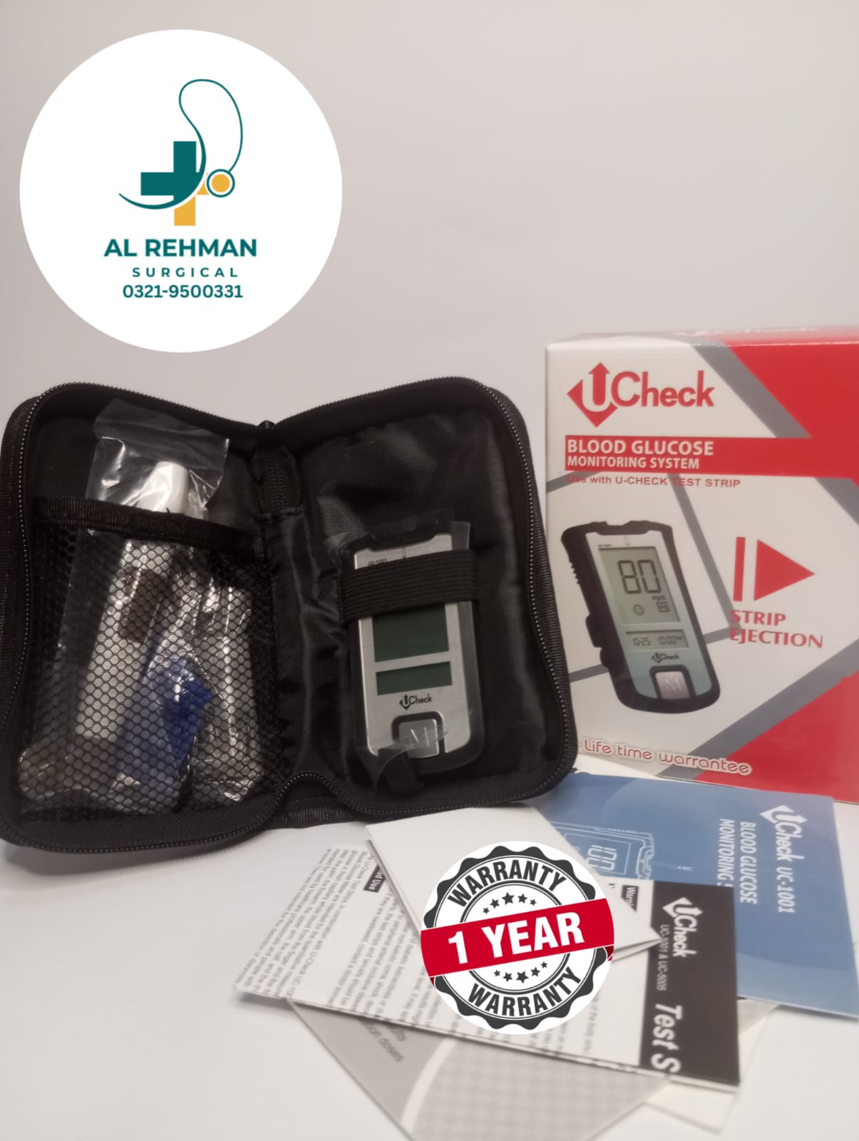 U CHECK BLOOD GLUCOSE TEST MONITOR