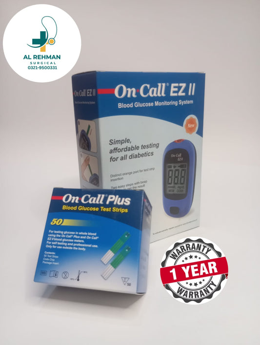 ON CALL EZ II BLOOD GLUCOSE TEST MONITOR